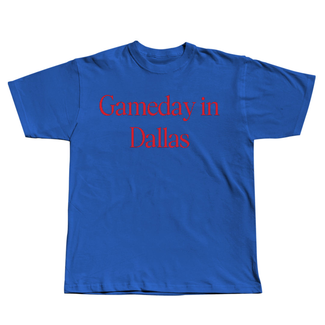 Southern Methodist University Football Blue Gameday Tee - #39 Keaton Cheves