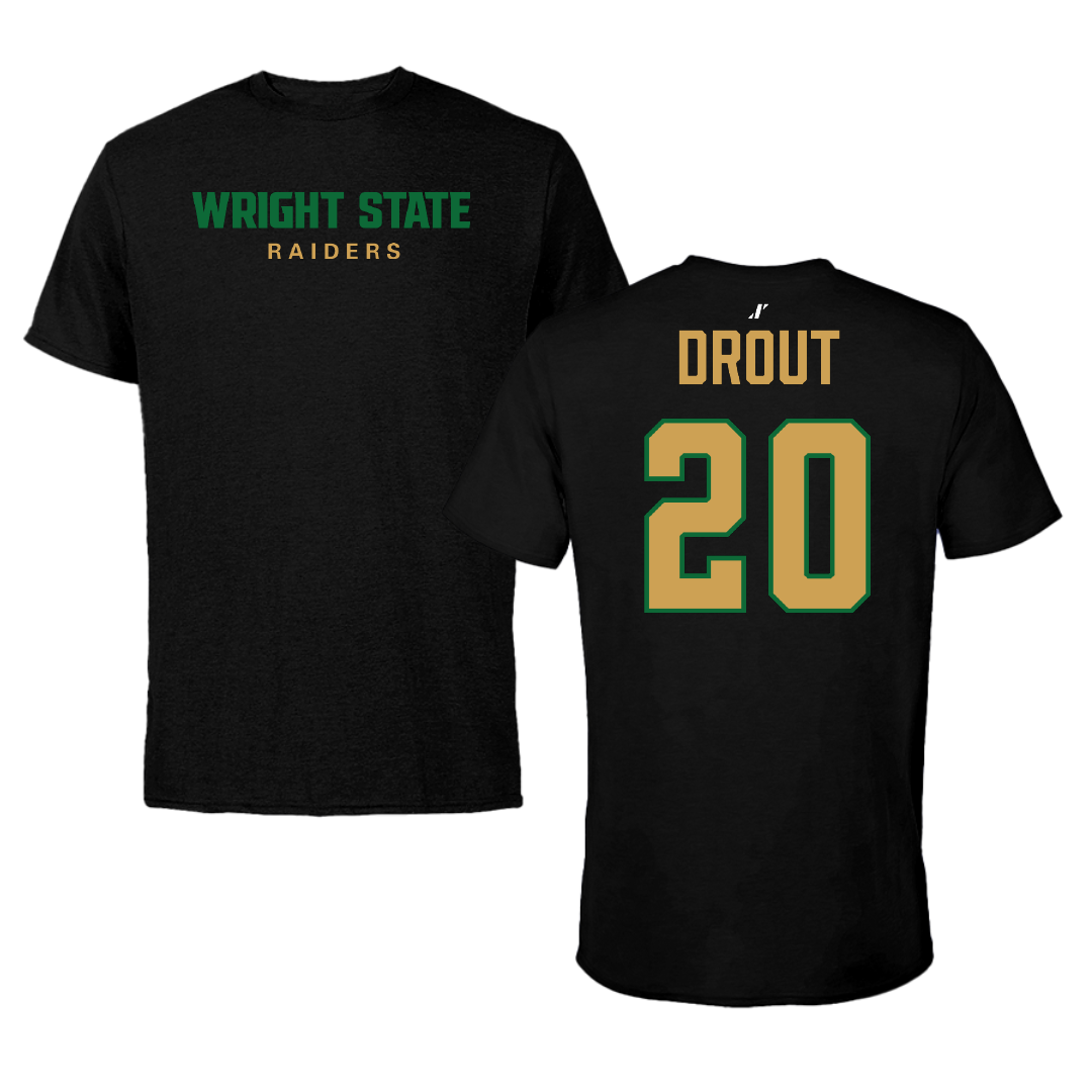 Wright State University Basketball Black Tee - #20 MaKenzie Drout