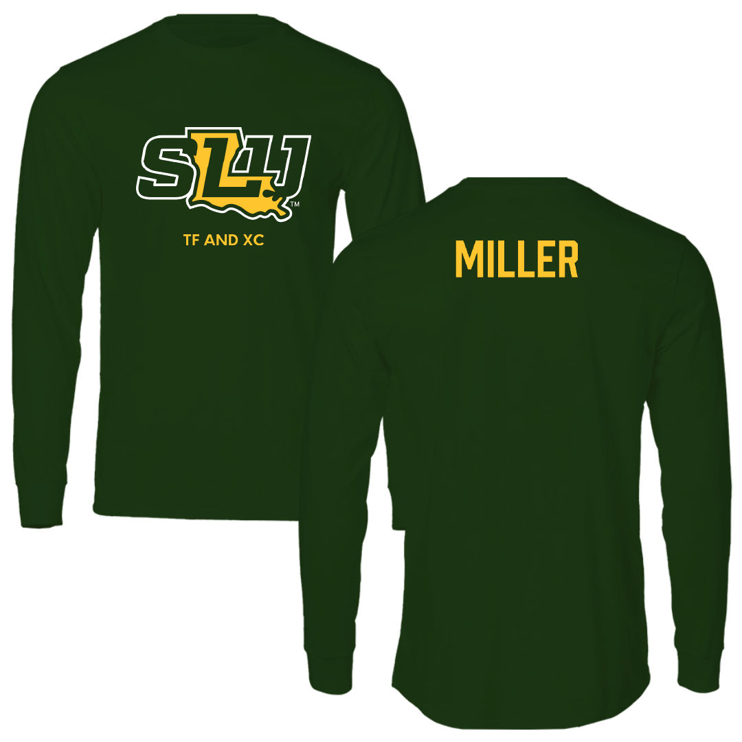 Southeastern Louisiana University TF and XC Forest Green Performance Long Sleeve - Micah Miller