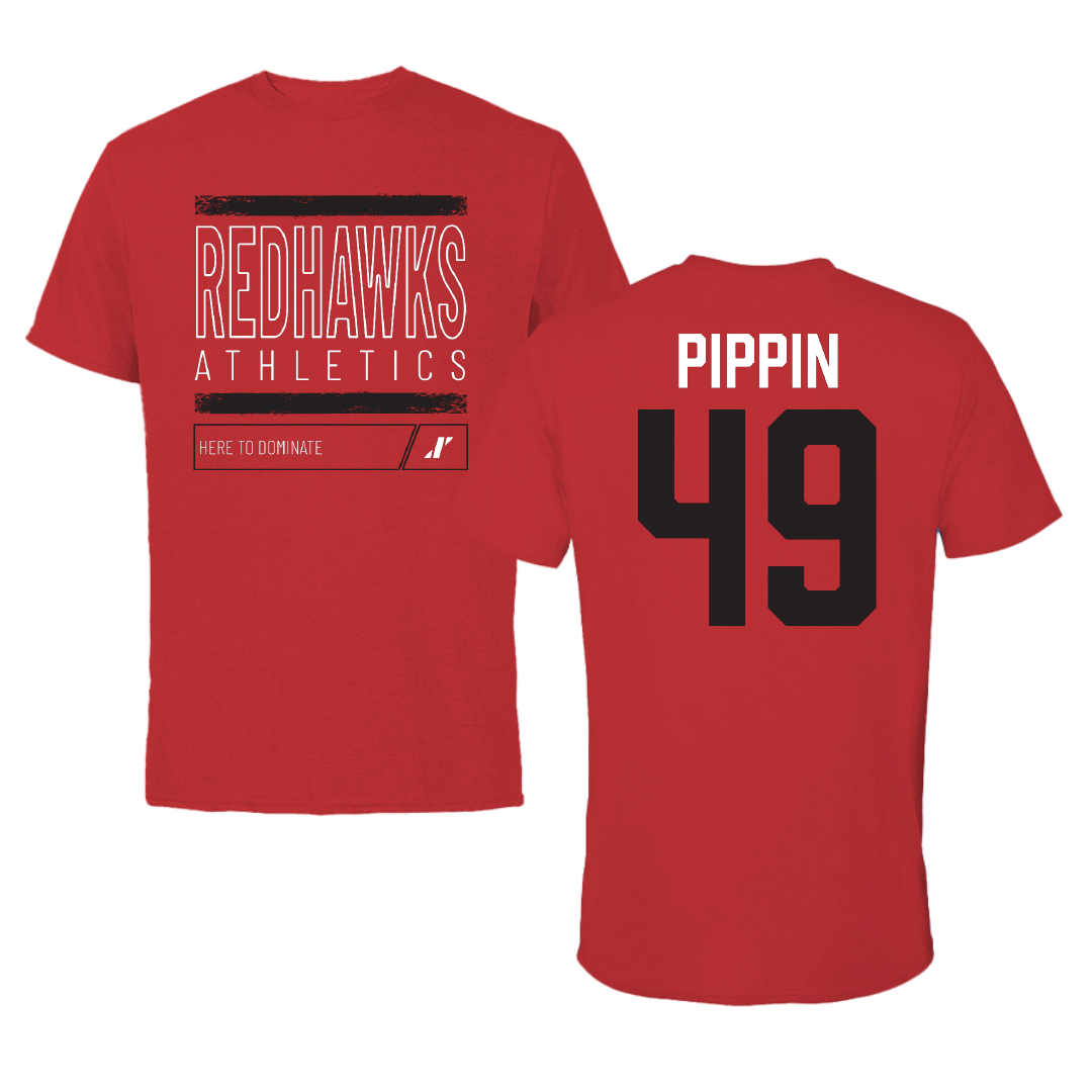 Southeast Missouri State University Football Red Dominate Performance Tee - #49 DC Pippin