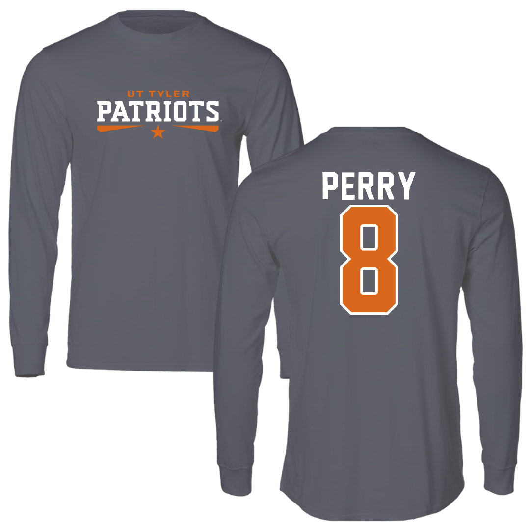 The University of Texas at Tyler Volleyball Dark Gray Long Sleeve - #8 Autumn Perry