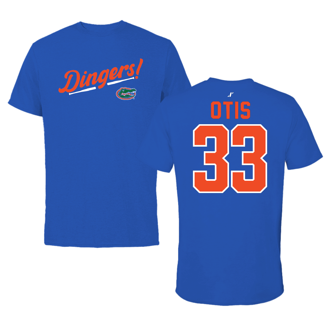 University of Florida Softball Blue Dingers Tee - #33 Korbe Otis