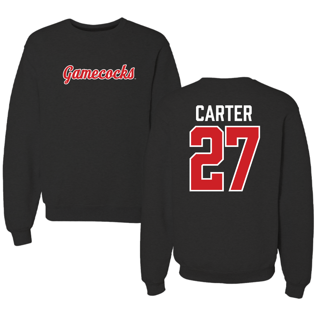 Jacksonville State University Softball Black Crewneck - #27 Kat Carter