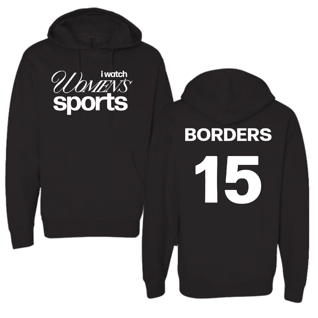Dallas Baptist University Soccer Black WHM Hoodie - #15 Elise Borders