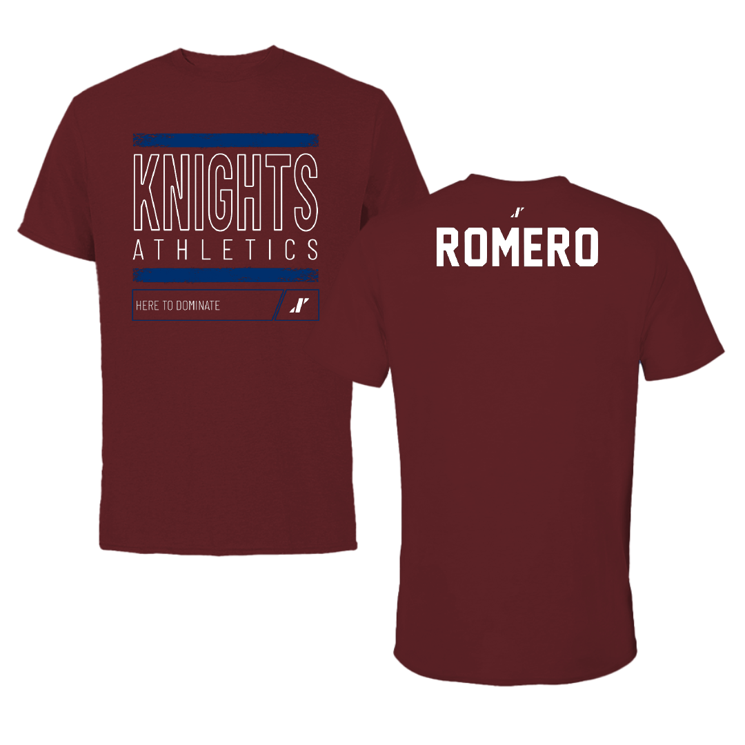 Fairleigh Dickinson University-Metropolitan Campus TF and XC Maroon Dominate Performance Tee - Zander Romero