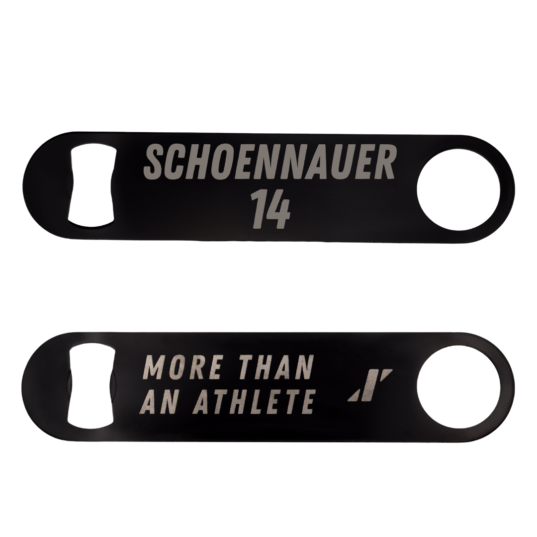 University of Utah Soccer Black Bottle Opener - #14 Kennedy Schoennauer