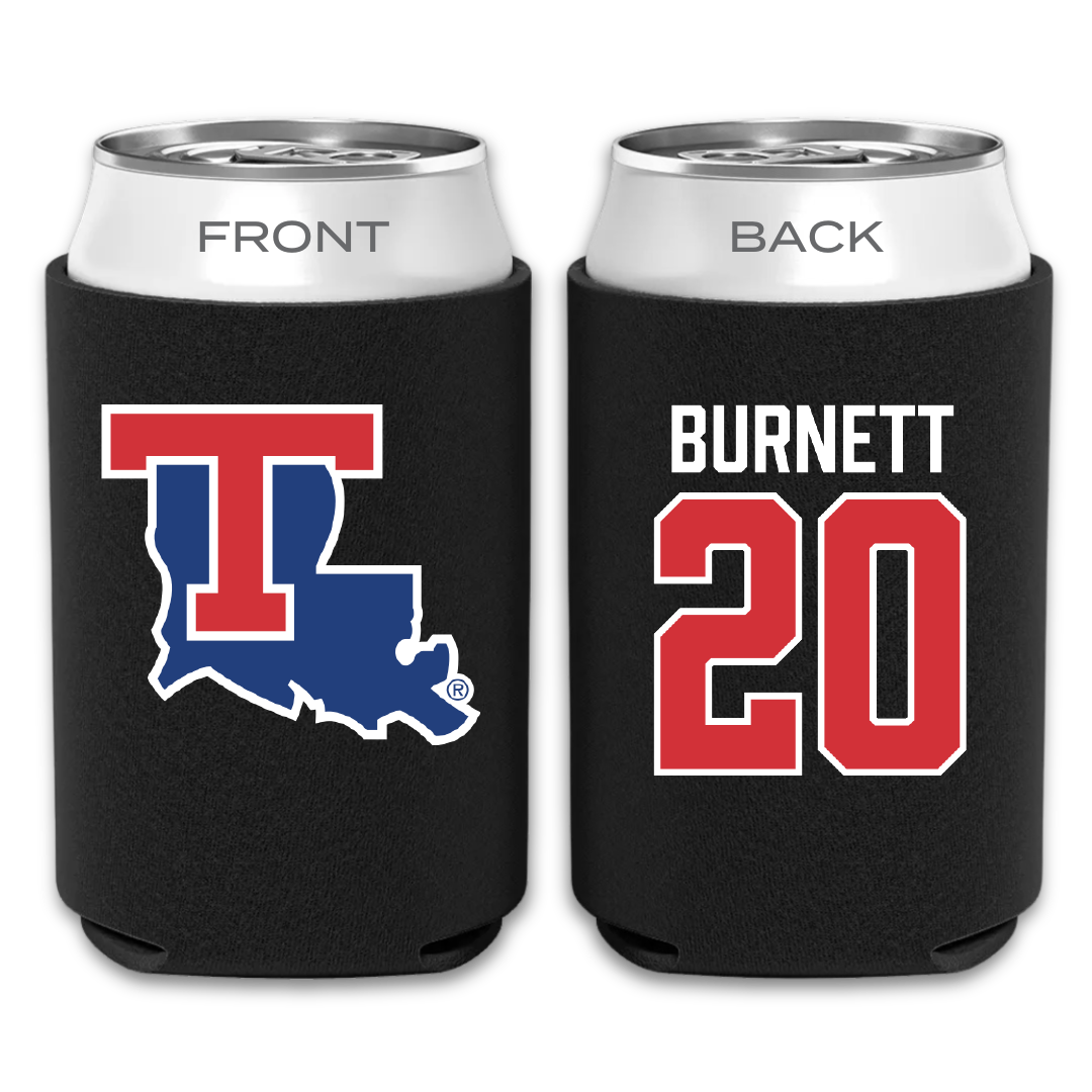 Louisiana Tech University Football Black Can Cooler - #20 J'Dan Burnett