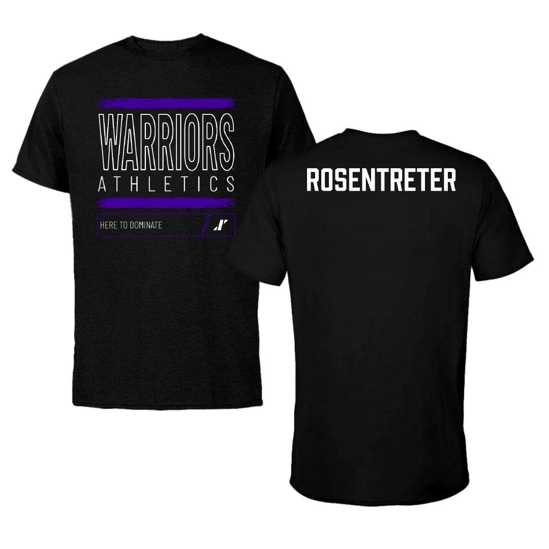 Winona State University Tennis Black Dominate Tee - Halle Rosentreter