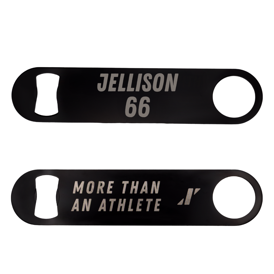 Illinois State University Football Black Bottle Opener - #66 Brayden Jellison