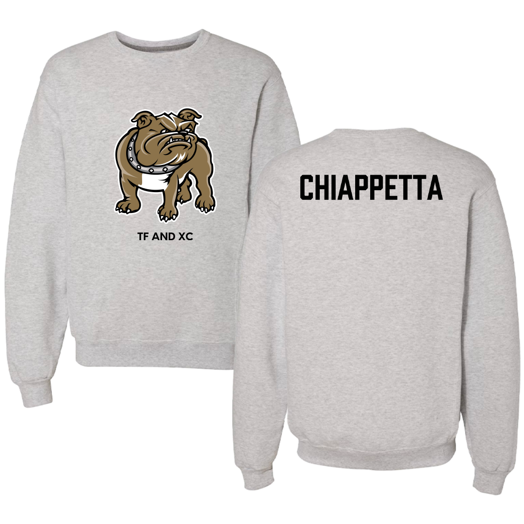 Bryant University TF and XC Light Gray Crewneck - AJ Chiappetta