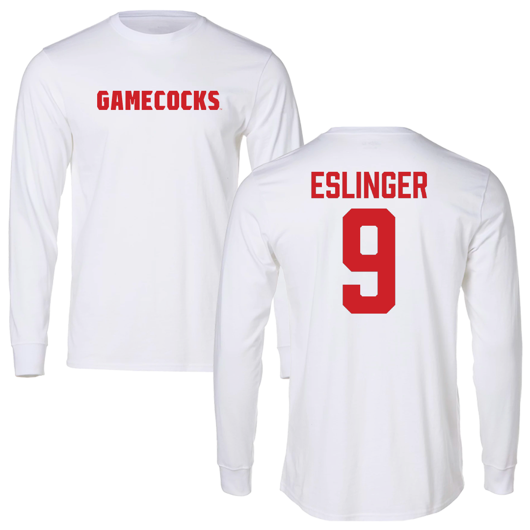 Jacksonville State University Softball White Long Sleeve - #9 Jordan Eslinger