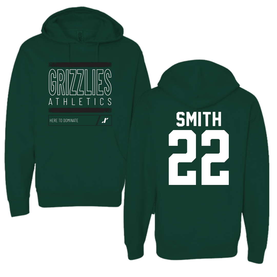 Adams State University Baseball Forest Green Dominate Hoodie - #22 Tyler Smith