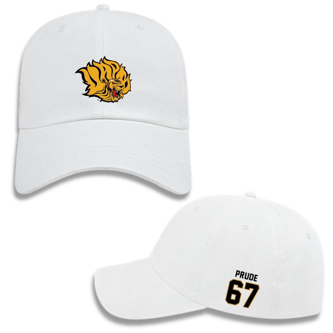 University of Arkansas-Pine Bluff Football White Hat - #67 Marcus Prude
