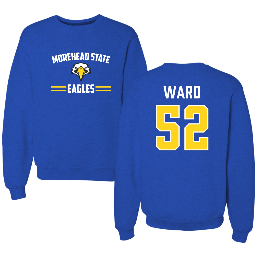 Morehead State University Football Blue General Crewneck - #52 Frank Ward