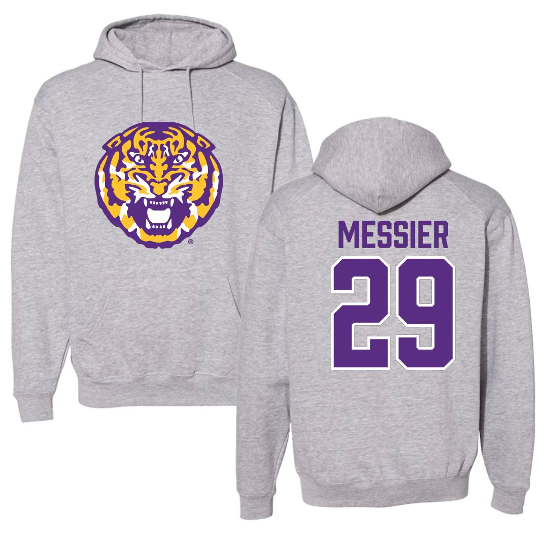 Louisiana State University Beach Volleyball Gray Hoodie - #29 Amaya Messier