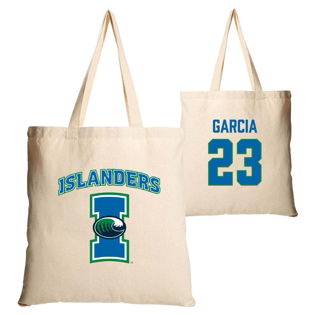 Texas A&M University-Corpus Christi Softball Tan Canvas Tote Bag - #23 Juliana A. Garcia