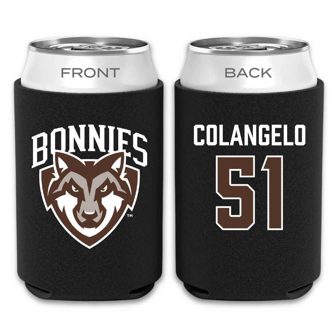 St. Bonaventure University Lacrosse Black Can Cooler - #51 Brit Colangelo