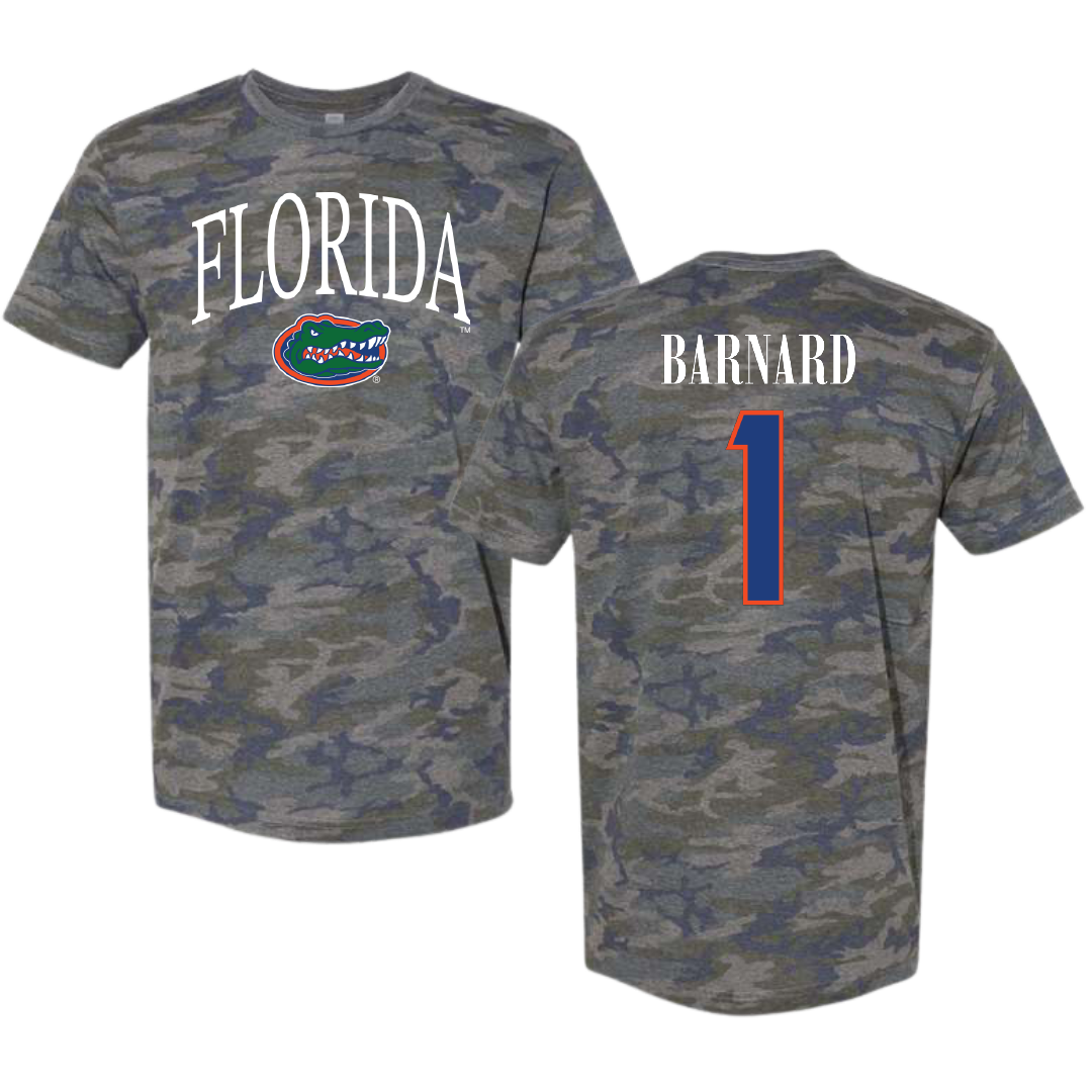 University of Florida Softball Vintage Camo Tee - #1 Brooke Barnard