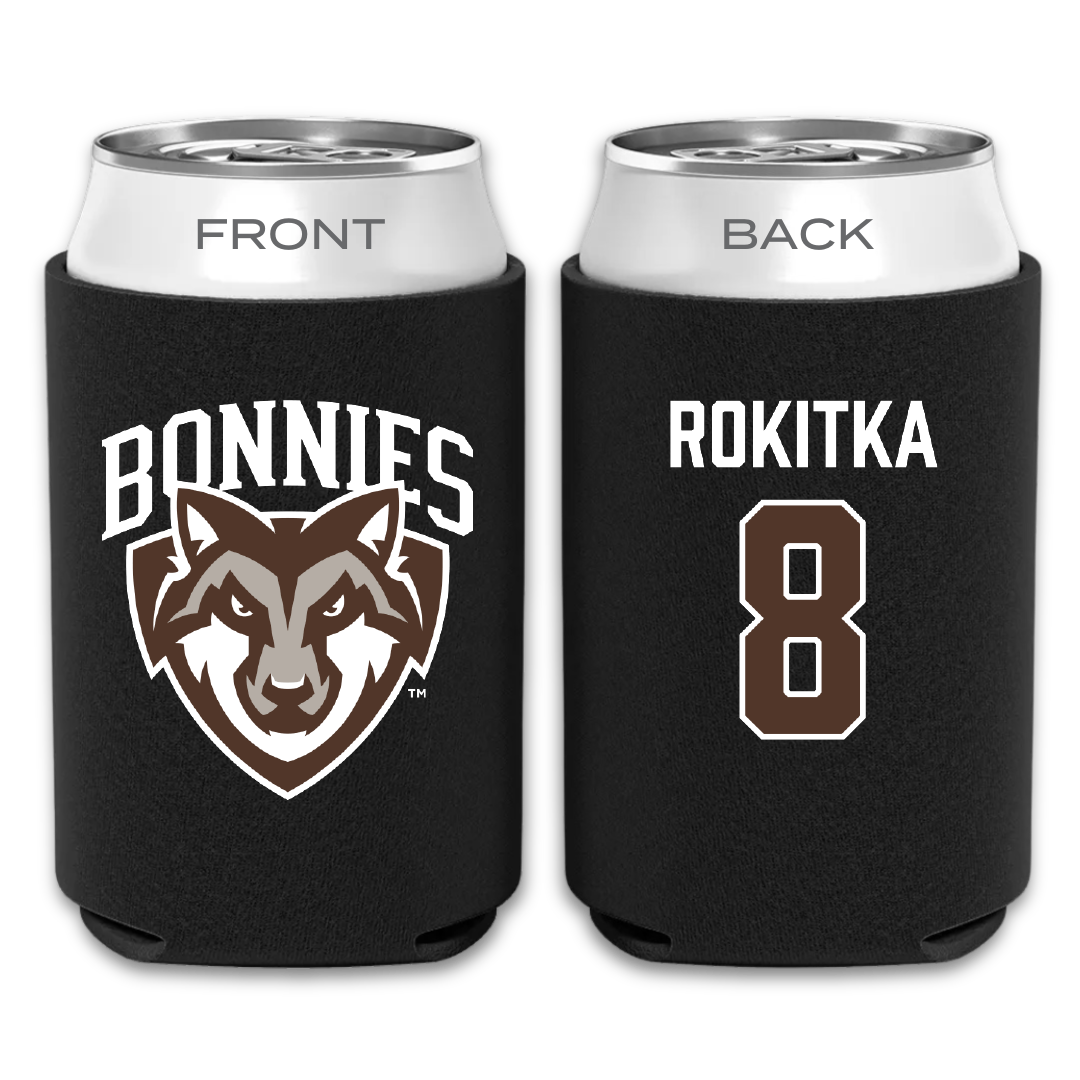 St. Bonaventure University Lacrosse Black Can Cooler - #8 Katelyn Rokitka