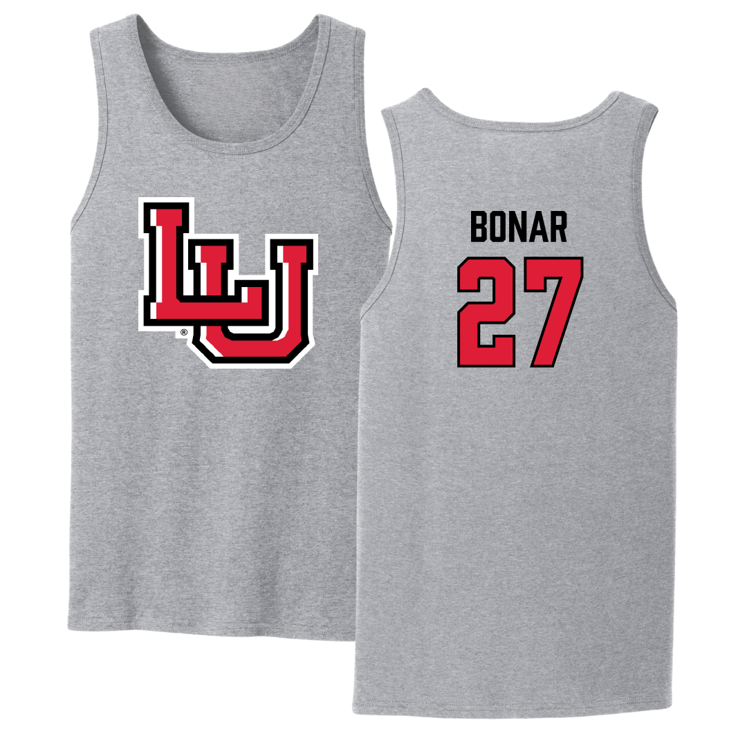 Lamar University Football Sport Gray Tank Top - #27 Robert Bonar