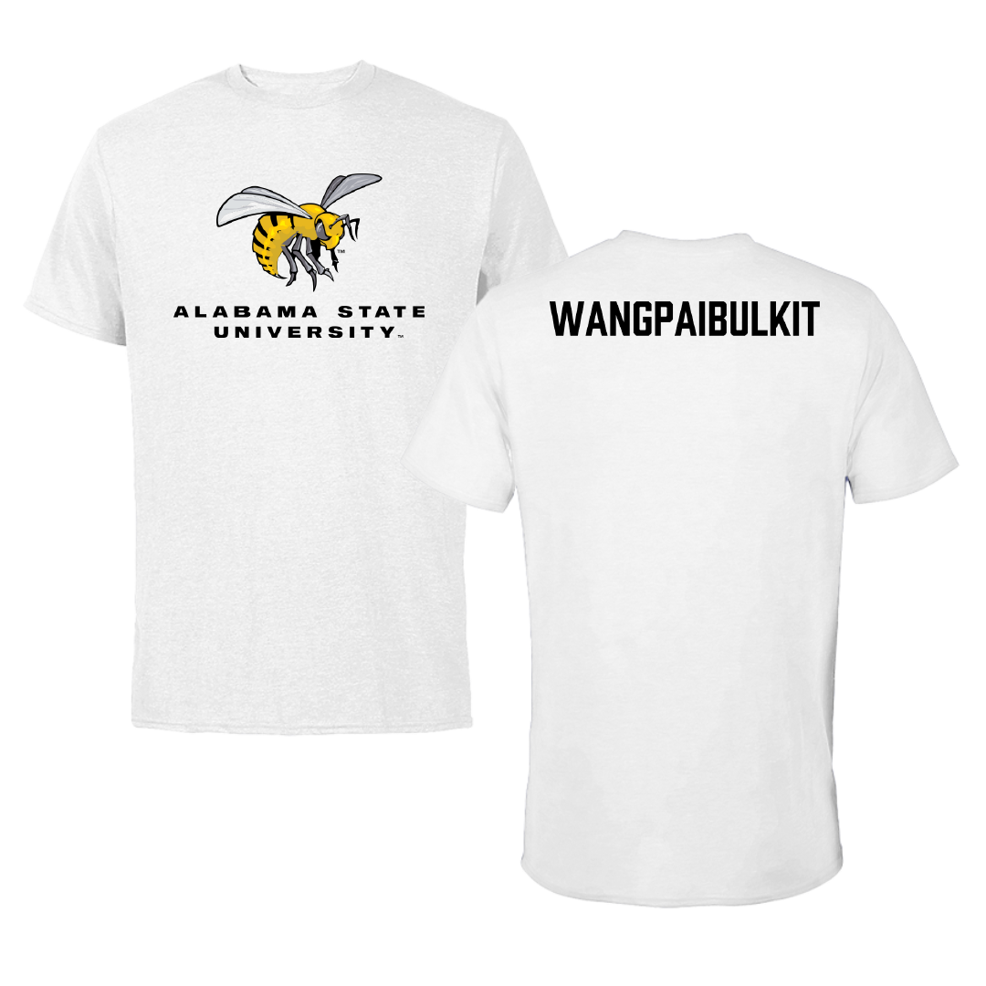 Alabama State University Golf White Tee - Chotithuch Wangpaibulkit