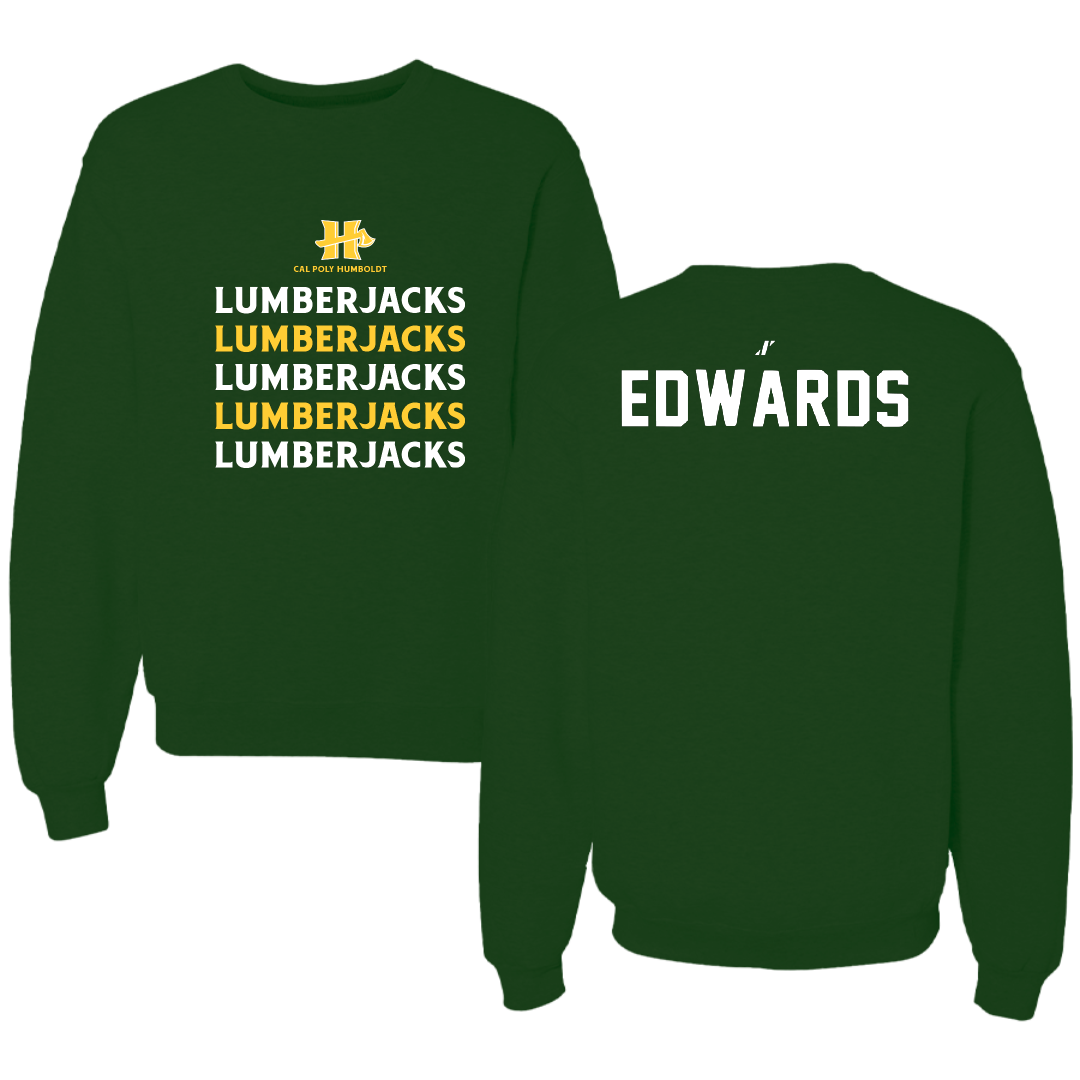 Cal Poly Humboldt Wrestling Forest Green General Crewneck - Andrew Edwards