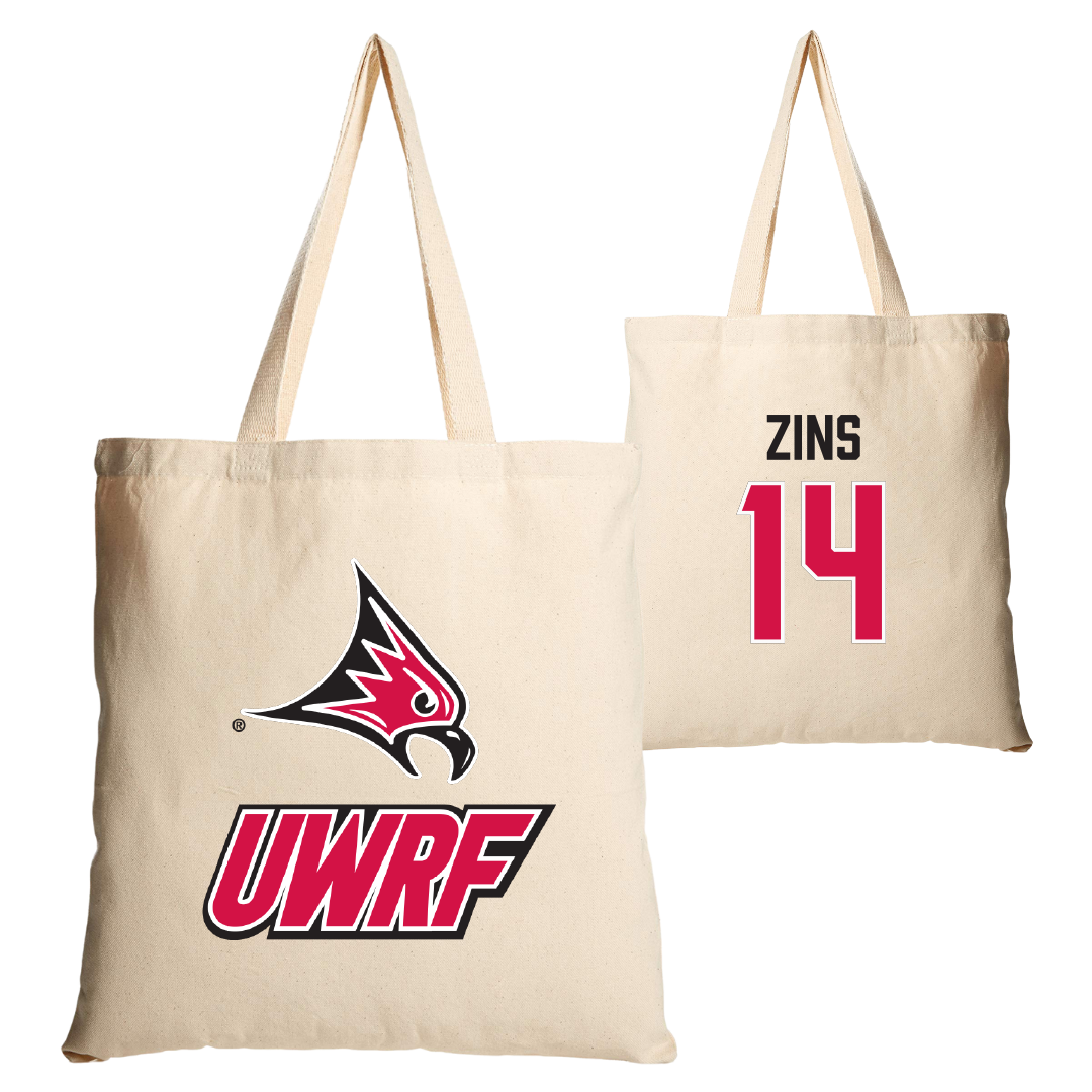 University of Wisconsin-River Falls Soccer Tan Canvas Tote Bag - #14 Macy Zins