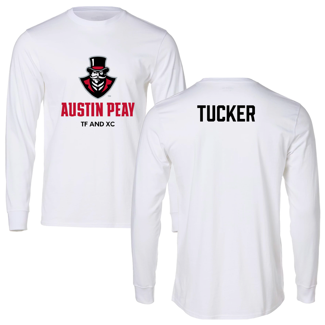 Austin Peay State University TF and XC White Long Sleeve - Emma Tucker
