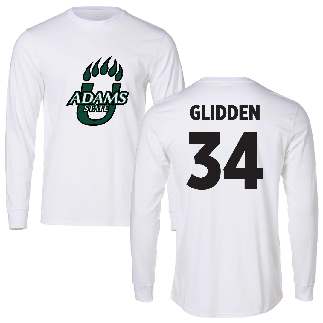 Adams State University Lacrosse (M) White Long Sleeve - #34 Austin Glidden