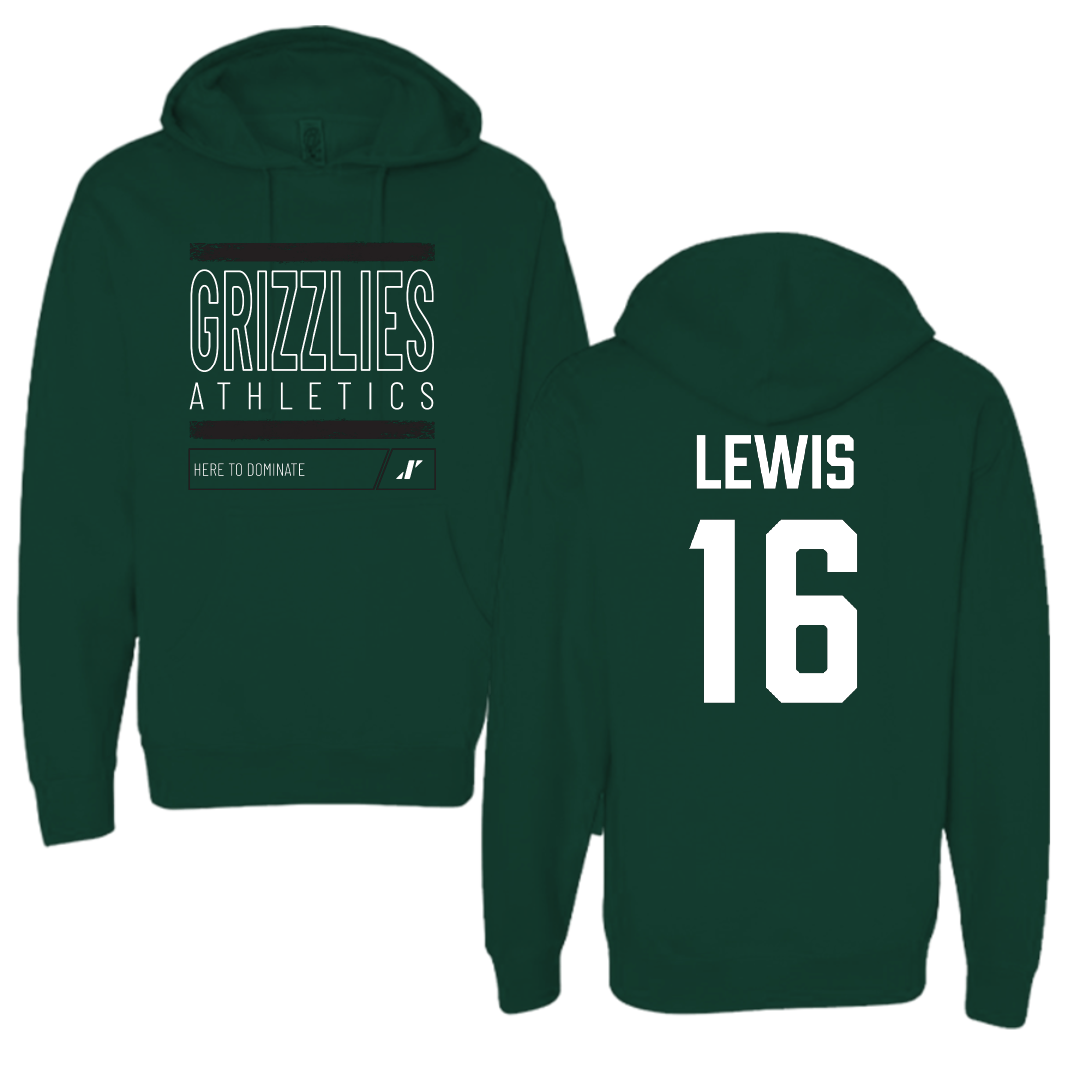 Adams State University Football Forest Green Dominate Hoodie - #16 Jett Lewis
