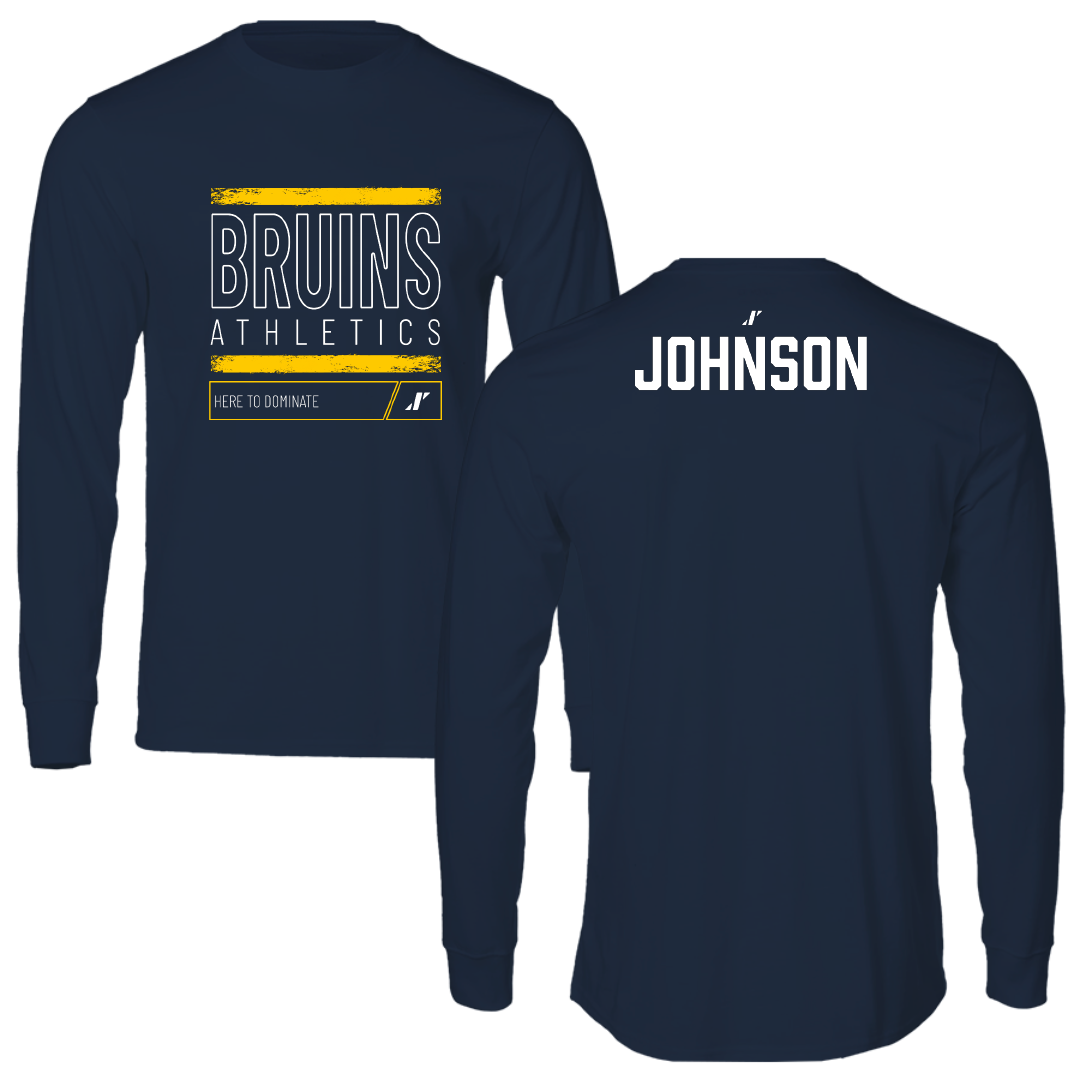 Carolina University Baseball Navy Dominate Performance Long Sleeve - Patrick Johnson