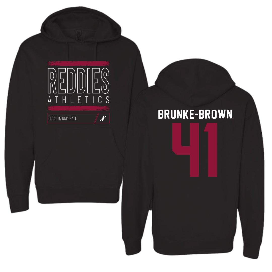 Henderson State University Football Black Dominate Hoodie - #41 Colton Brunke-Brown
