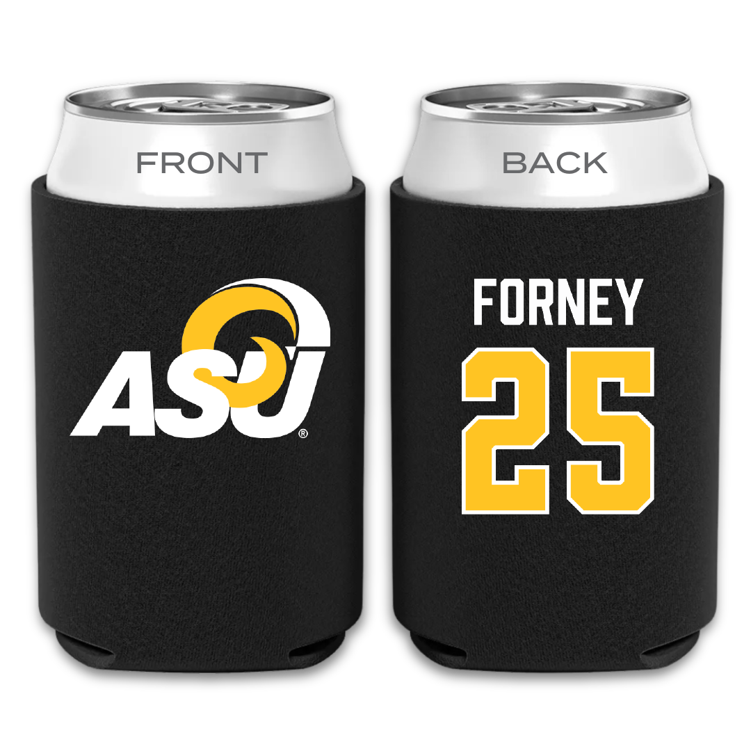 Angelo State University Softball Black Can Cooler - #25 Kylie Forney