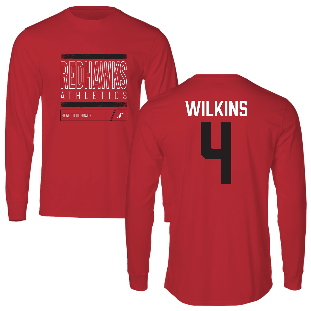 Southeast Missouri State University Softball Red Dominate Long Sleeve - #4 Kinley Wilkins