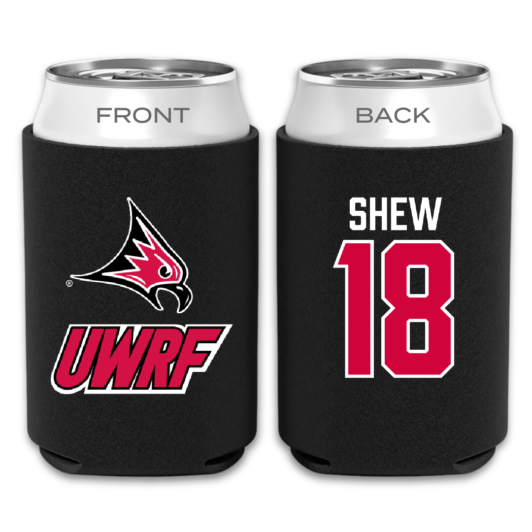 University of Wisconsin-River Falls Soccer Black Can Cooler - #18 Madyson Shew