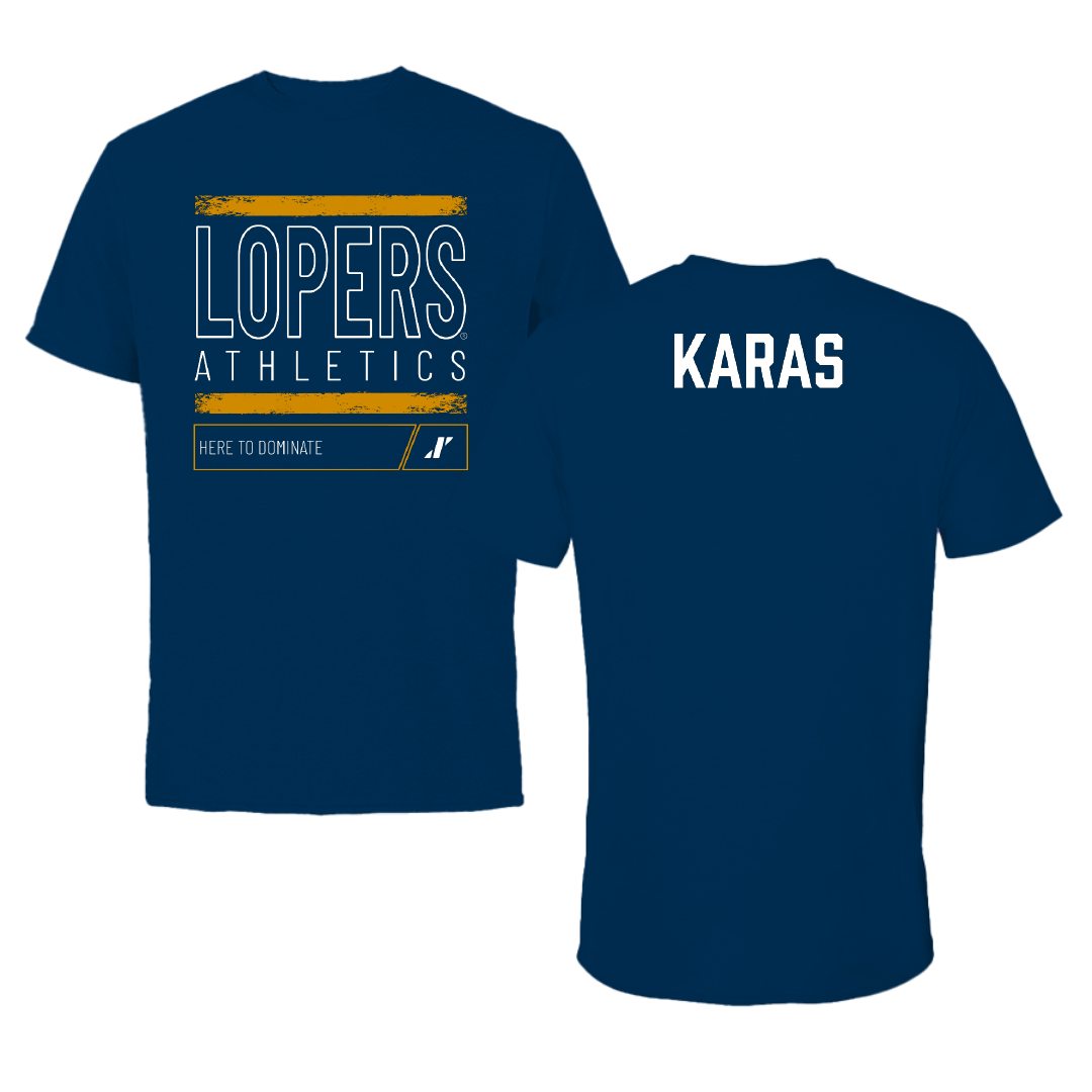 University of Nebraska at Kearney TF and XC Navy Dominate Tee - Quin Karas