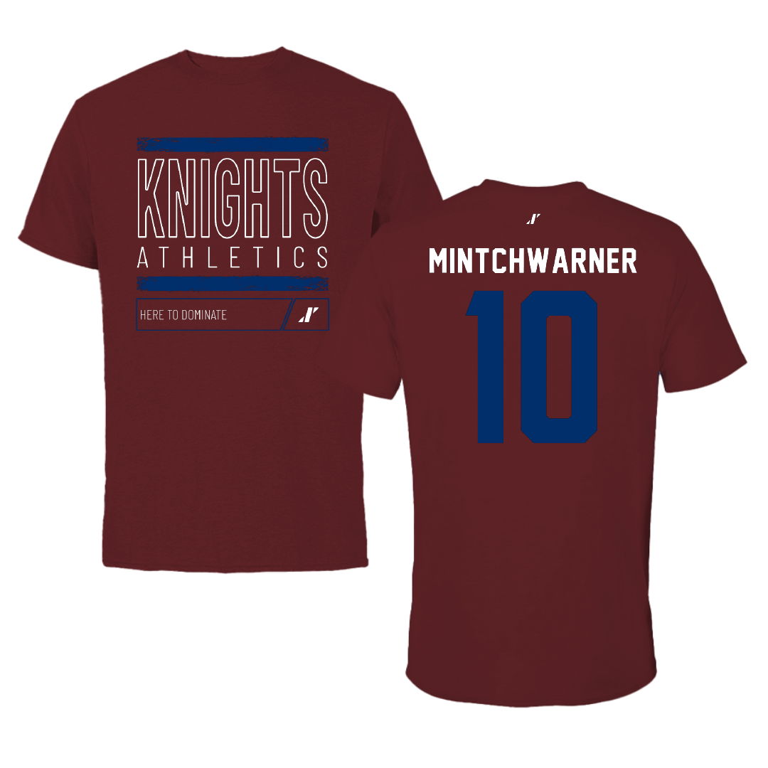 Fairleigh Dickinson University-Metropolitan Campus Lacrosse Maroon Dominate Performance Tee - #10 Lane Mintchwarner