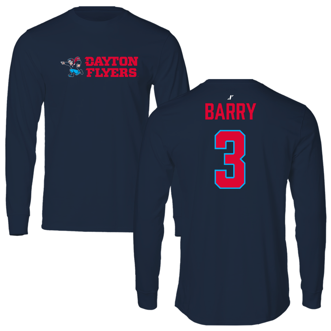 University of Dayton Volleyball Navy General Long Sleeve - #3 Lily Barry
