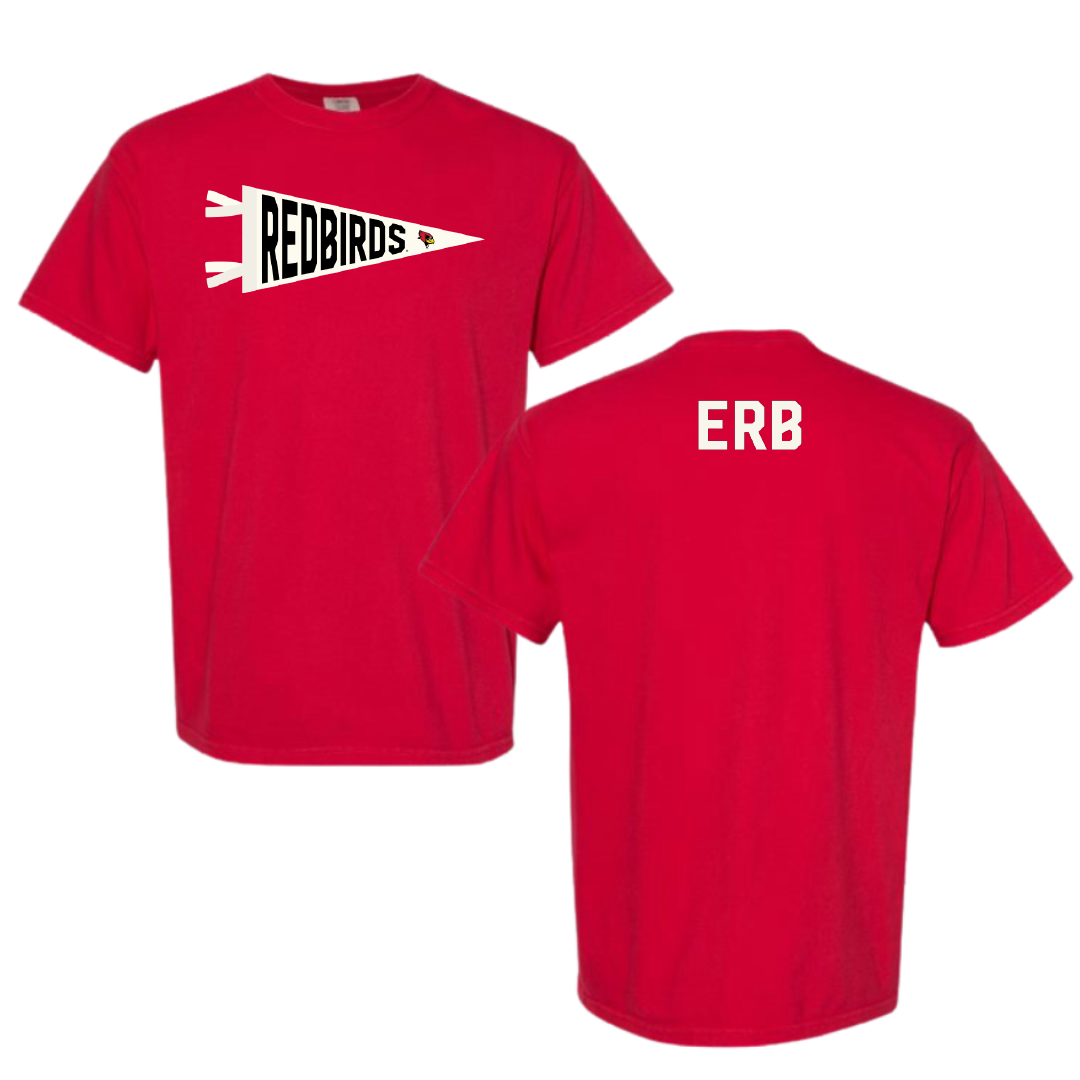 Illinois State University Cross Country Red Pennant Comfort Colors Tee - Grace Erb