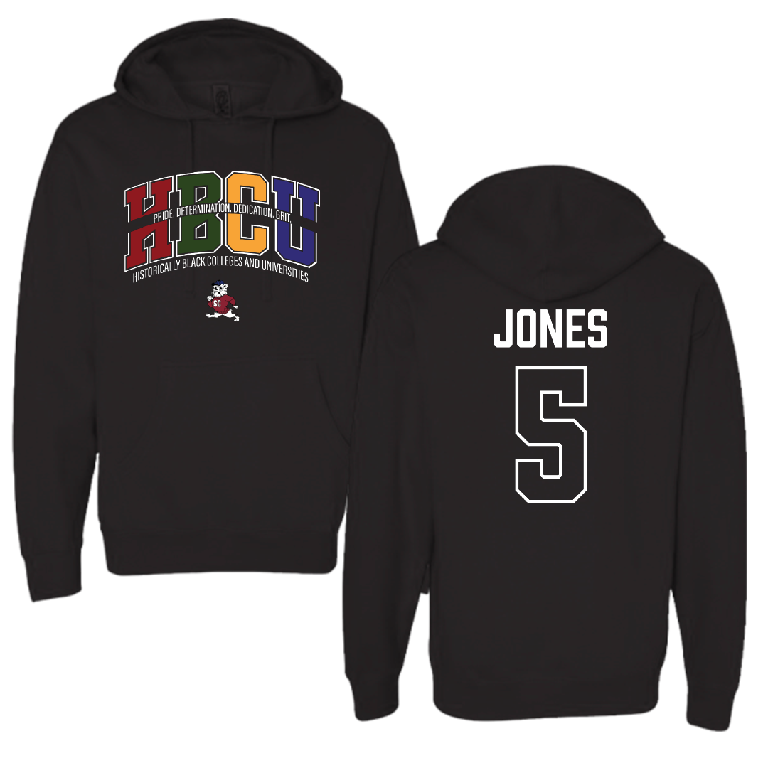 South Carolina State University Football Black HBCU Hoodie - #5 Tyler Jones