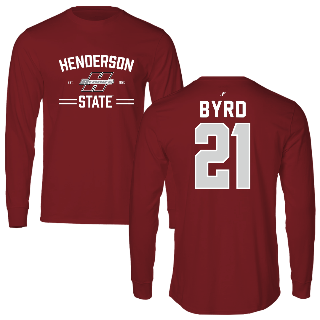 Henderson State University Baseball Cardinal General Long Sleeve - #21 Payton Byrd