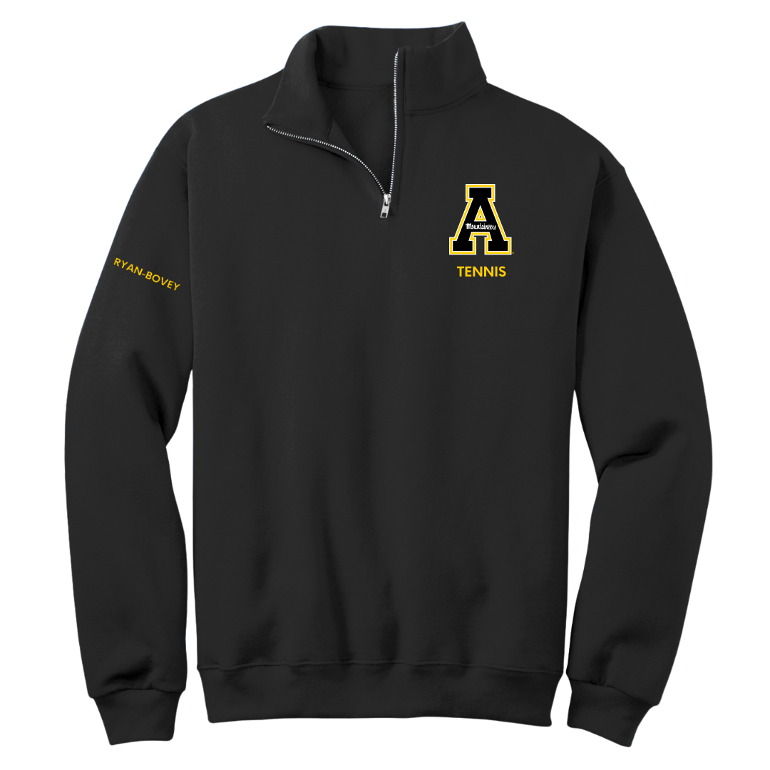 Appalachian State University Tennis (W) Black Quarter-Zip - Olwyn Ryan-Bovey