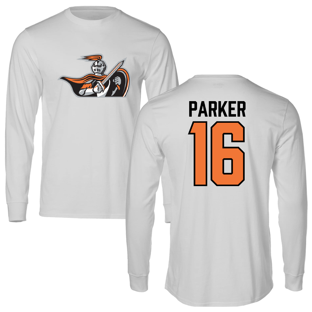 Heidelberg University Lacrosse Light Gray Long Sleeve - #16 Colin Parker
