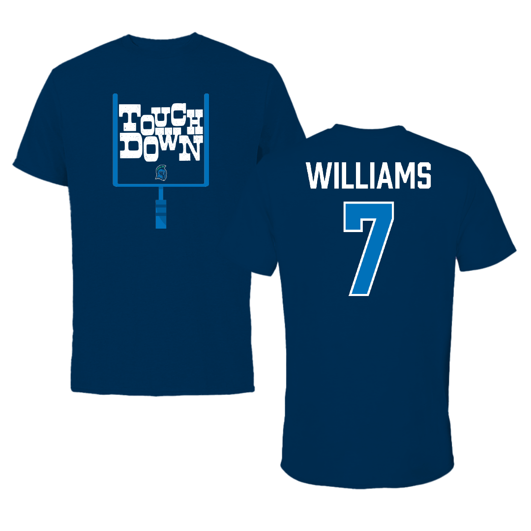 University of West Florida Football Navy Touchdown Tee - #7 Justice Williams