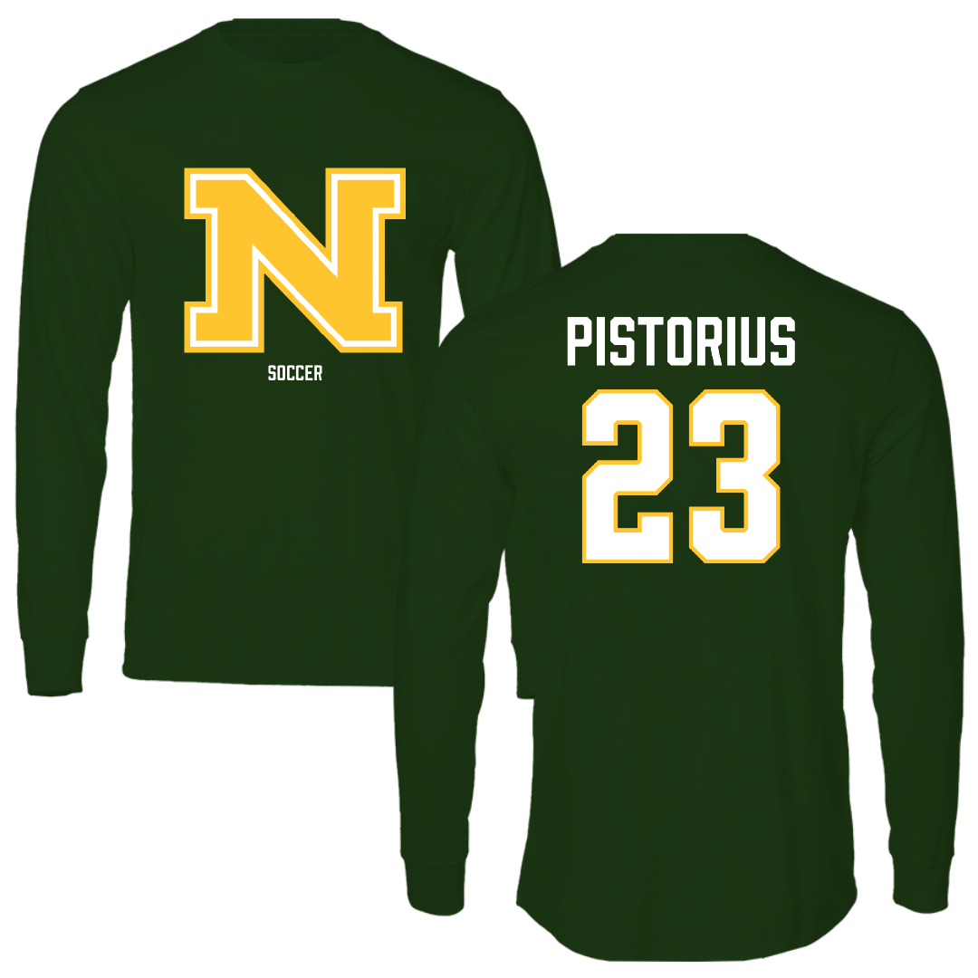 Northern Michigan University Soccer (W) Forest Green Performance Long Sleeve - #23 Molly Pistorius