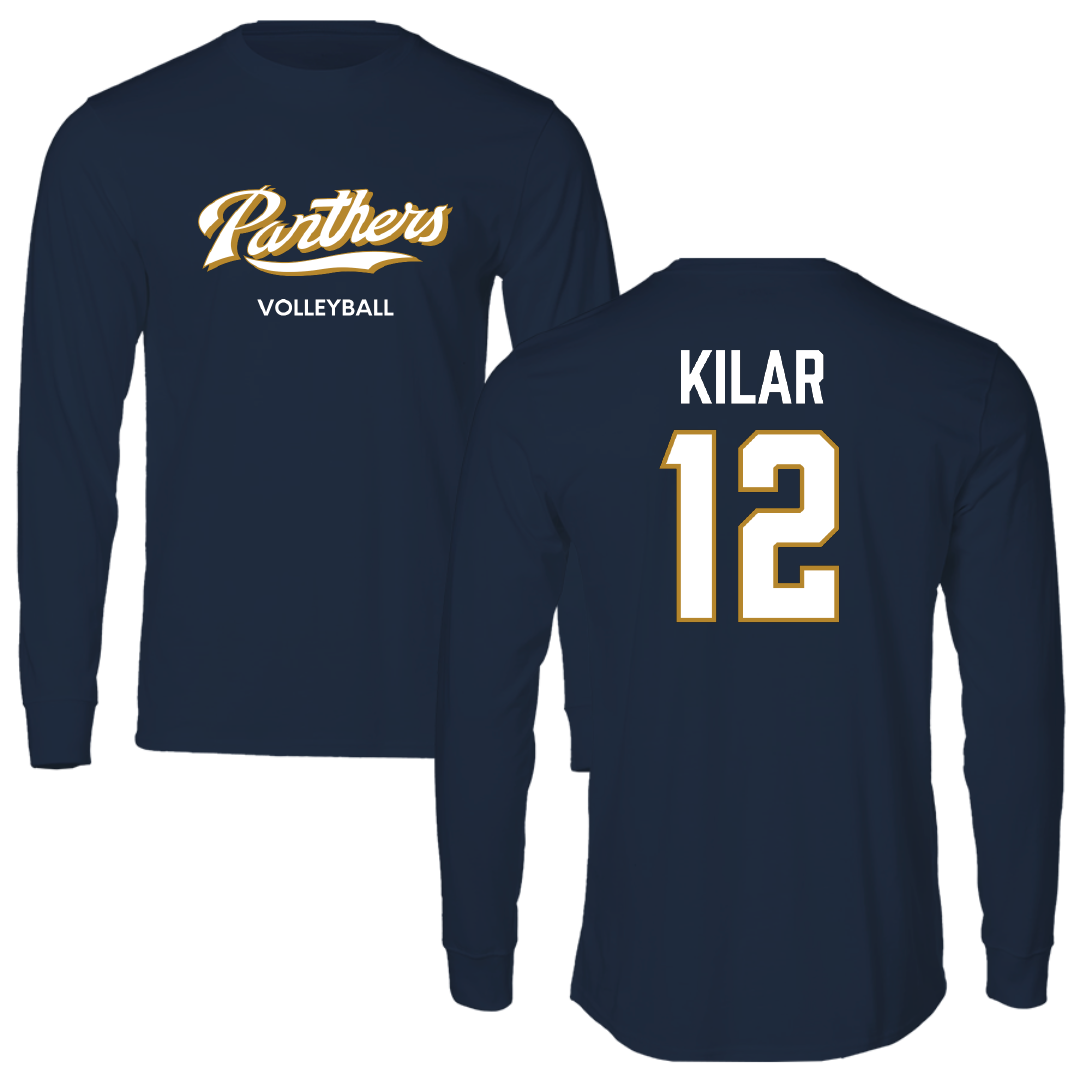 Florida International University Volleyball (W) Navy Long Sleeve - #12 Kindyl Kilar