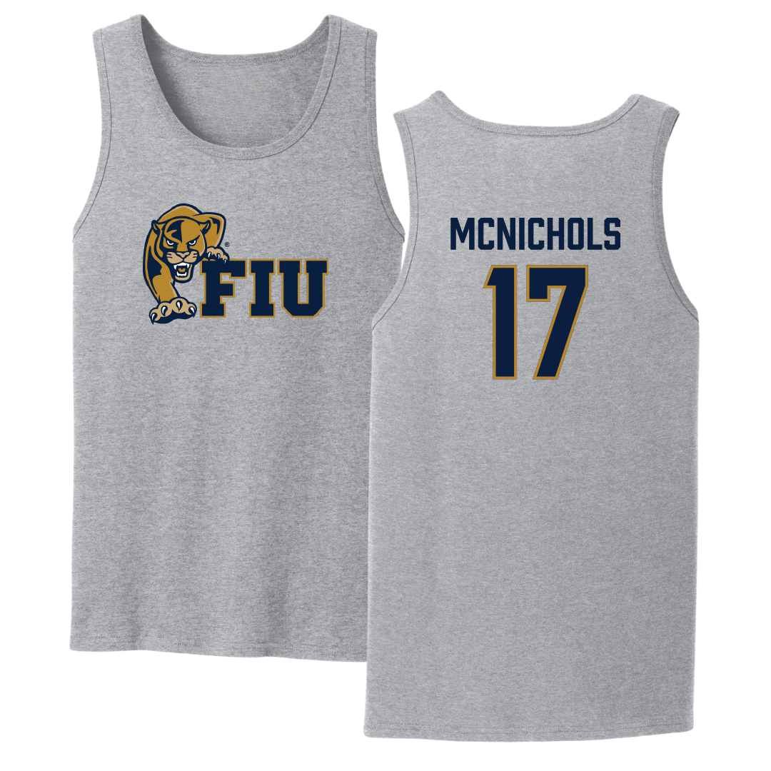 Florida International University Softball Sport Gray Tank Top - #17 Brooke McNichols