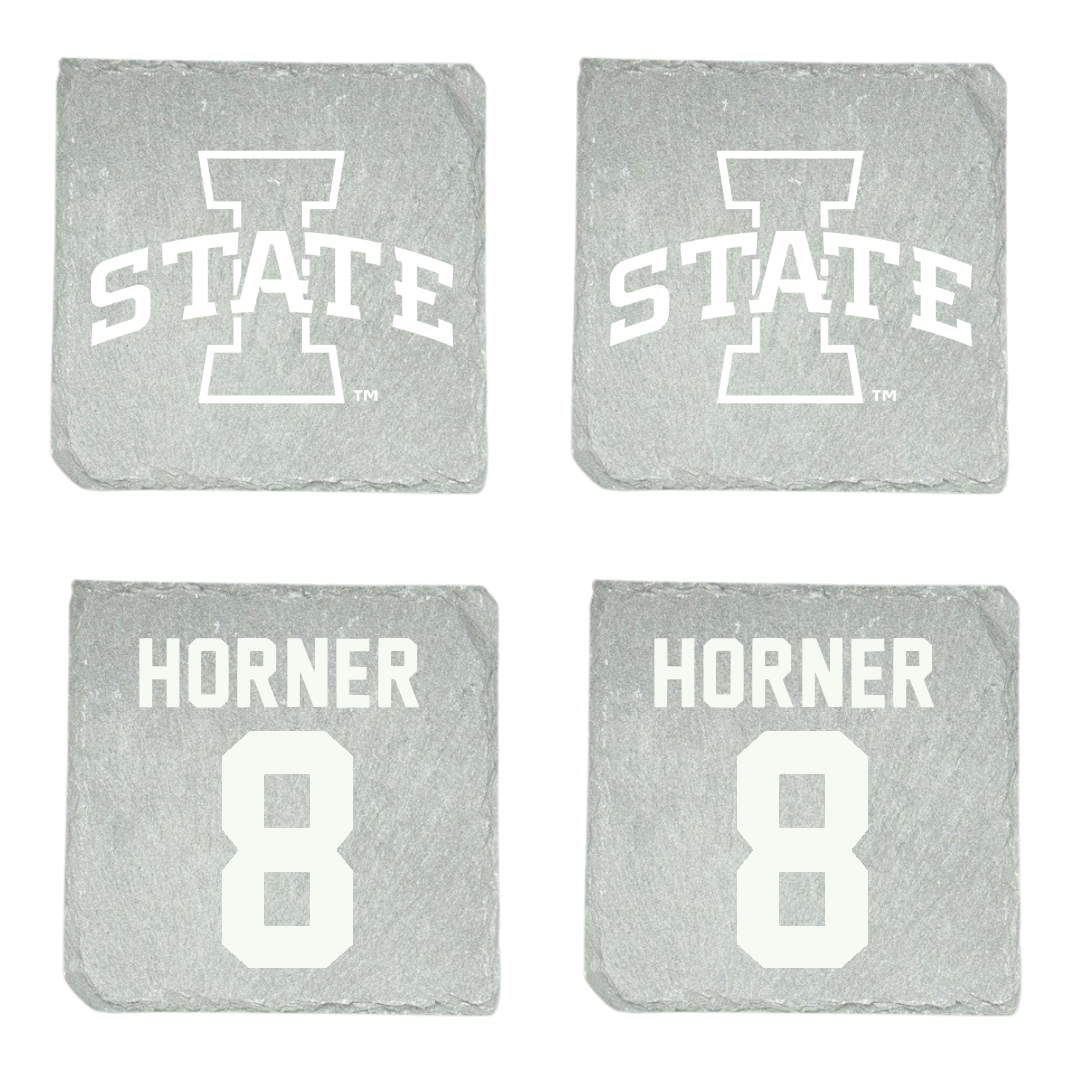 Iowa State University Soccer Stone Coaster (4 Pack)  - #8 Avery Horner