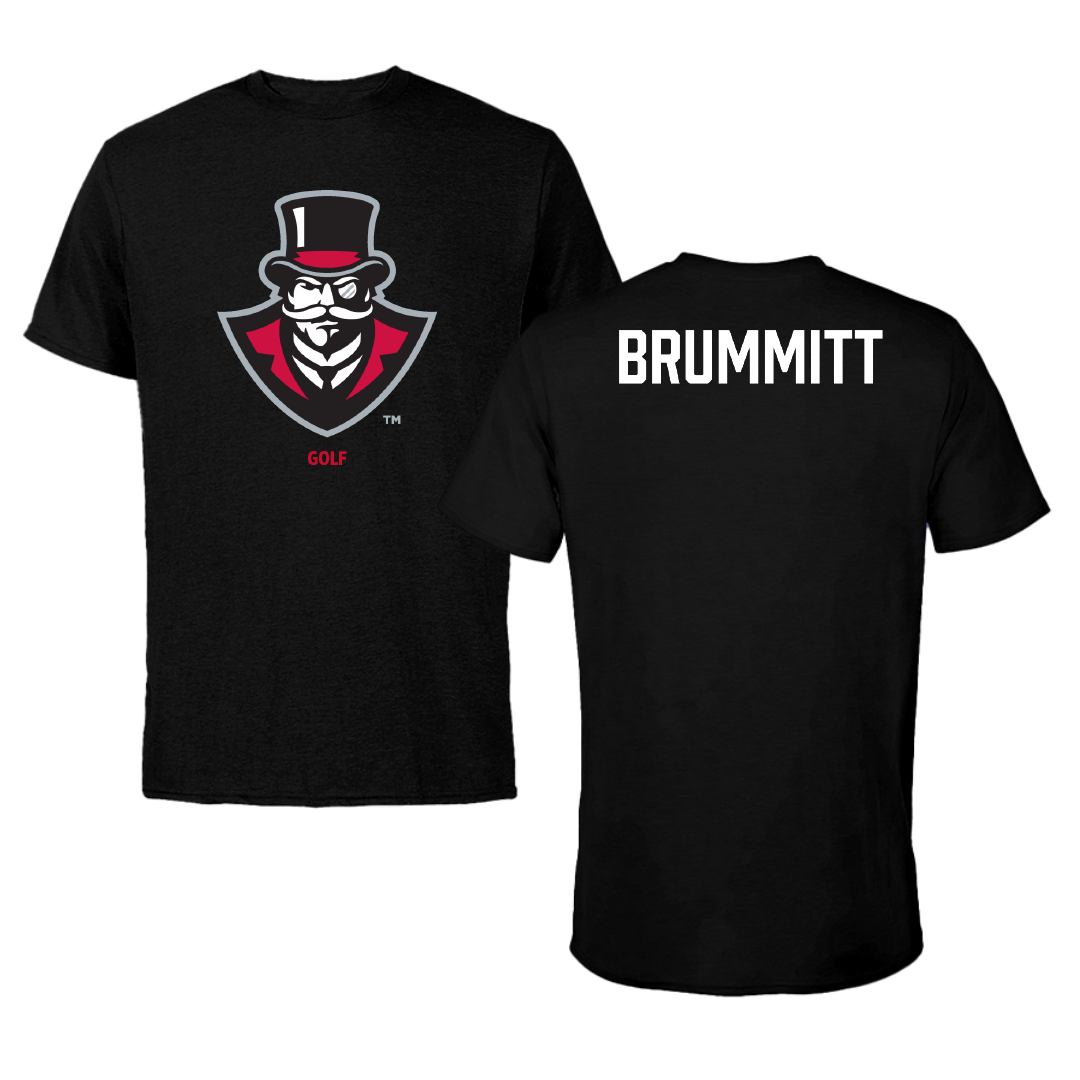 Austin Peay State University Golf (M) Black Tee - Caleb Brummitt