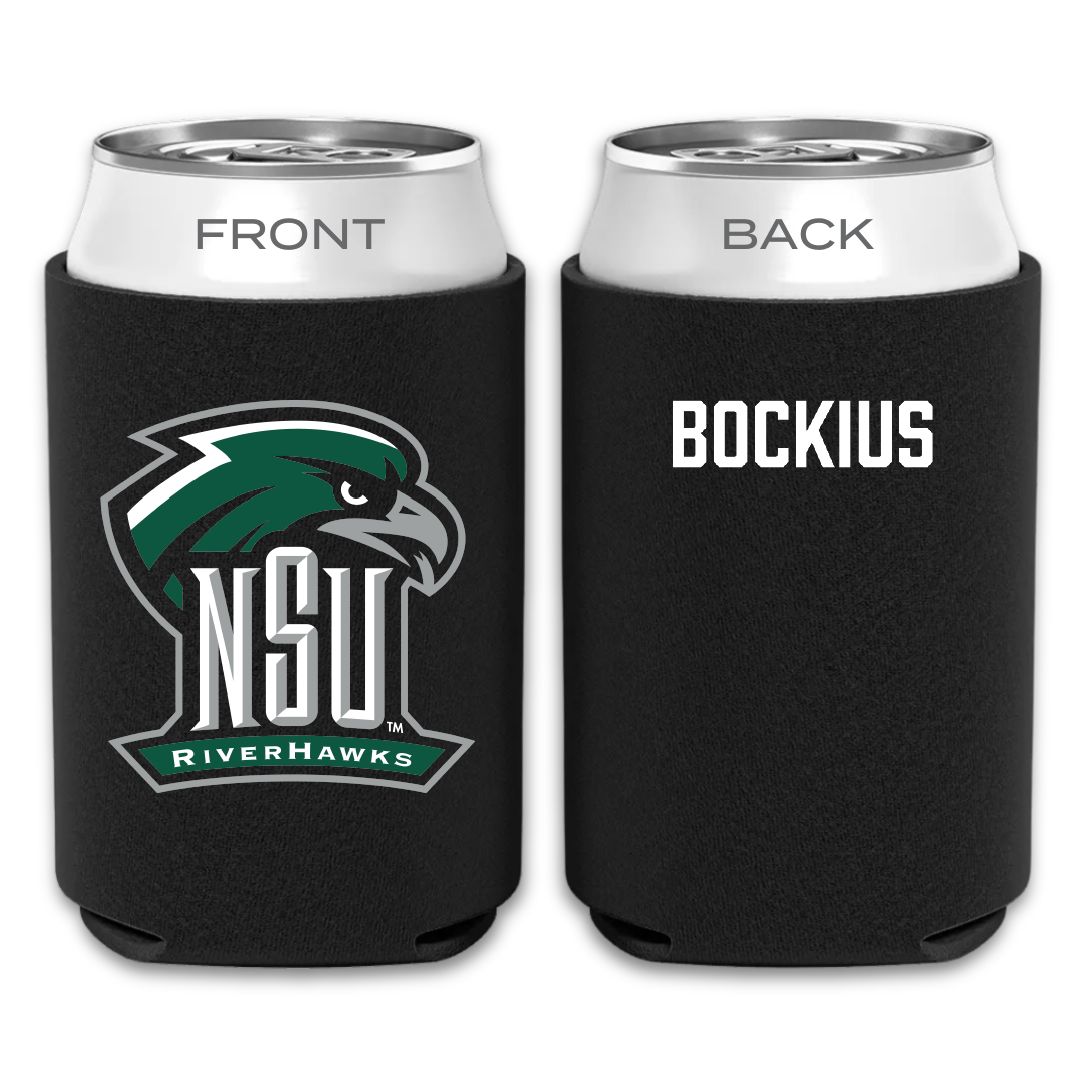 Northeastern State University Baseball Black Can Cooler - Brazen Bockius